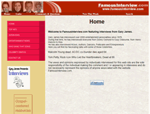 Tablet Screenshot of famousinterview.com